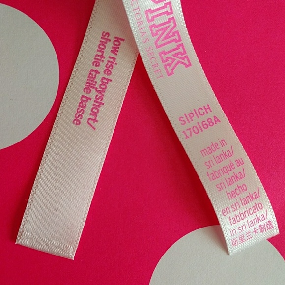 ❌Size S PINK VICTORIA'S SECRET LOGO BOYSHORT .nwt - Picture 3 of 3